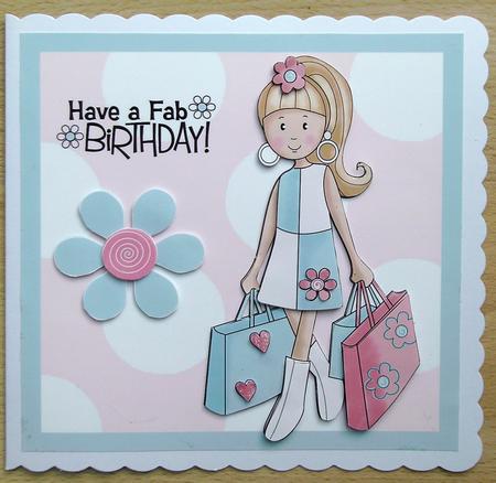 Have a Fab Birthday - Swinging 60's Style Birthday Card by Linda Short