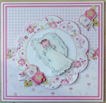 New Baby Girl Mini Kit & Decoupage by Linda Short