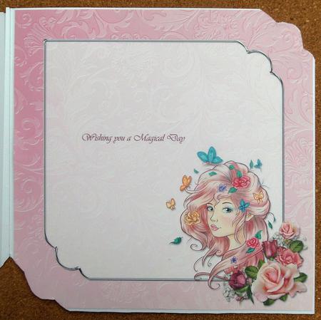 Rose -  Stunning 8x8 Co-ordinating Insert by Linda Short
