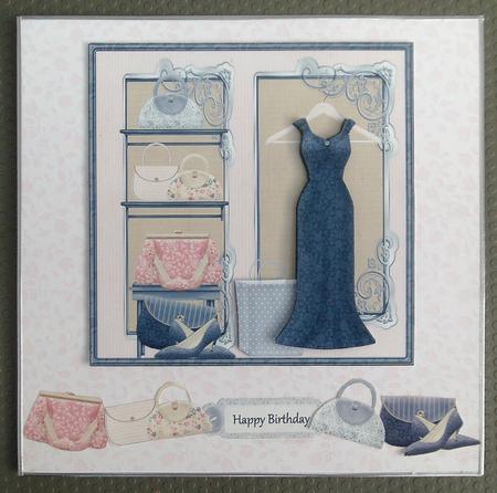 A New Outfit Card with Decoupage by Linda Short