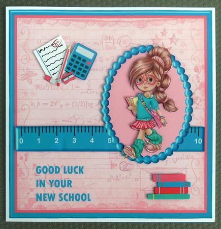 School / College Girl Mini Kit & Decoupage by Linda Short