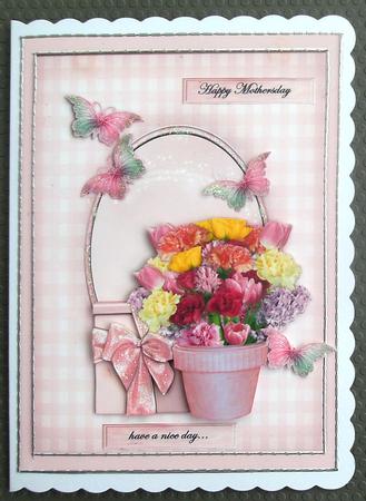 Beautiful Flowerpot & Butterflies by Linda Short