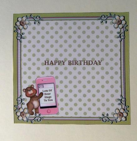Bear Hugs Floral Insert 2 by Linda Short
