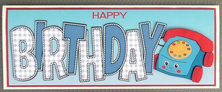 Toy Phone Birthday Large Dl by Linda Short