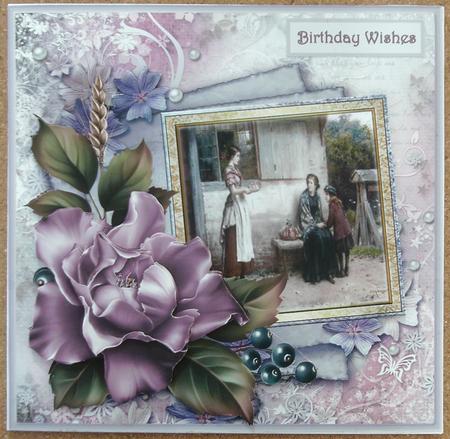 The Visitors Card with Decoupage by Linda Short