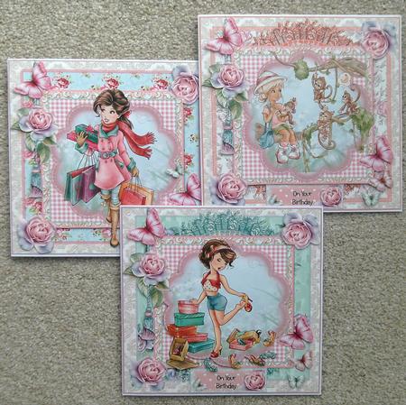 Too Cute Bumper 8x8 Card Front's Kit by Linda Short