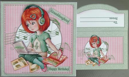 8x8 Teen Dilema Study Vs Music Mini Kit by Linda Short