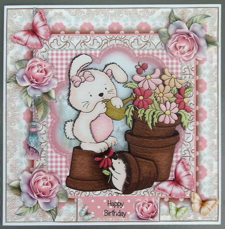 The Garden Helpers Card Front Kit by Linda Short