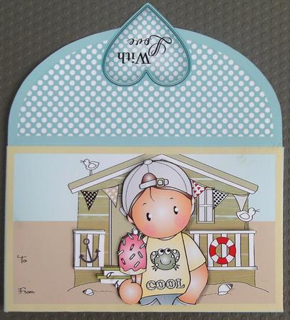Andy at the Beach Money Wallet by Linda Short