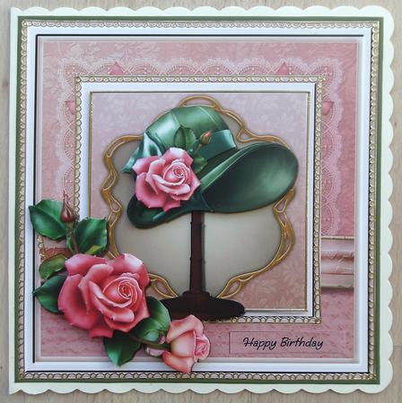 Vintage Hat and Roses Mini Kit by Linda Short