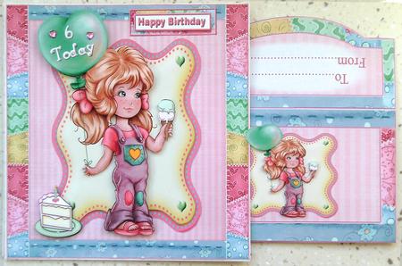 8x8 Sweet Birthday Girl Mini Kit by Linda Short