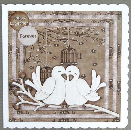 Cardtopper 7x7 with Inlet Grungy Love 225 by Linda Short