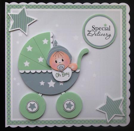 Baby Boy in Pram by Linda Short