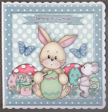 Egg Decorating Blue by Linda Short