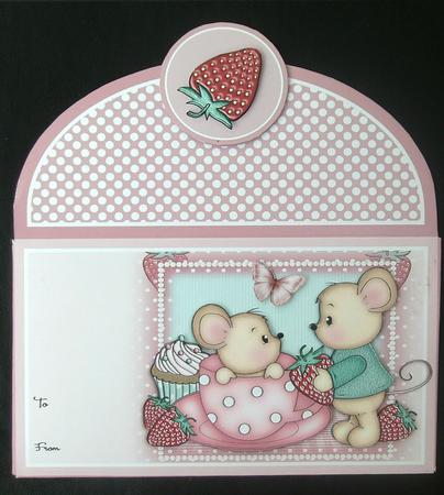 Strawberry Mice Money Wallet by Linda Short