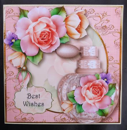 The Scent of Spring Roses 8x8 Quick Topper by Linda Short