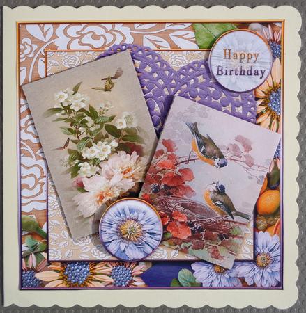 Cardtopper 7x7 with Inlet So in Purple 236 by Linda Short