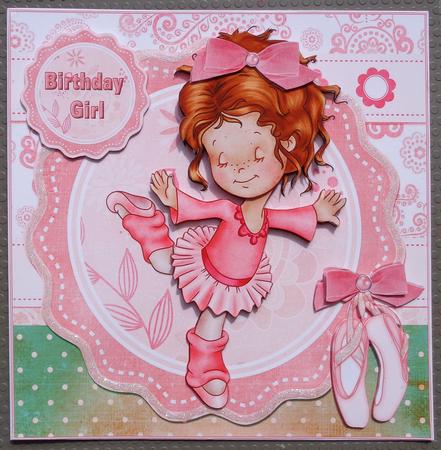 8x8 Sweet Ballerina Girl Mini Kit by Linda Short