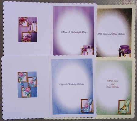 Inserts & Gift Tag Bumper Kit - Hats & Shoes Frame Trio by Linda Short