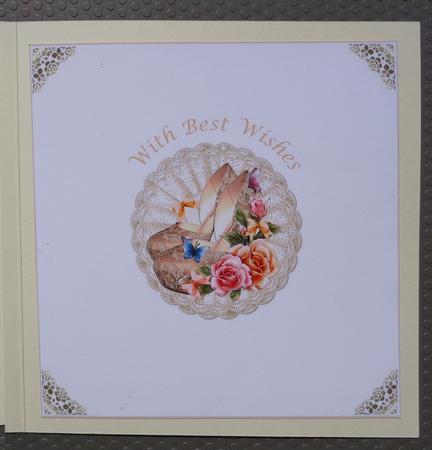 Insert Plate for Lace Shoes and Roses by Linda Short