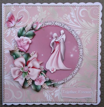 Fairytale Wedding - 8" Square Card Mini-kit by Linda Short