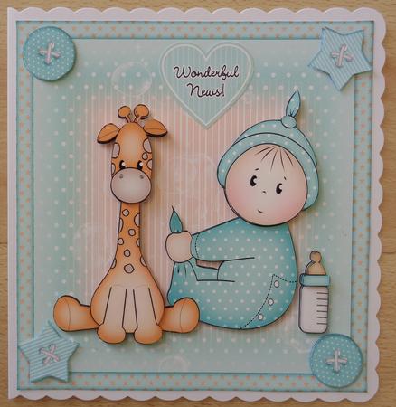 Giraffe Baby Boy Mini Kit by Linda Short