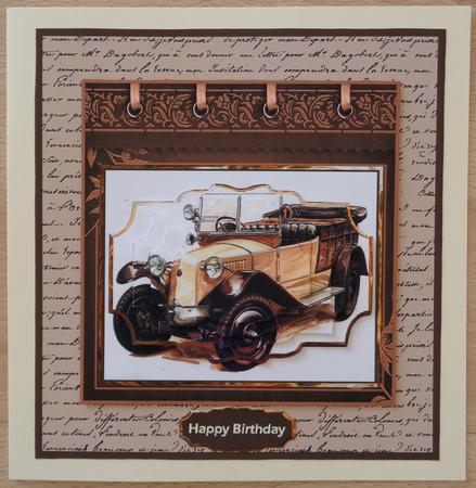 Open Top Vintage Car Mini Kit by Linda Short