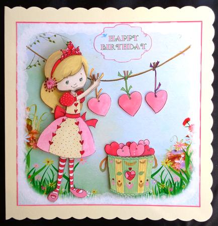 Love Heart Lottie's Washing Day Mini Kit by Linda Short