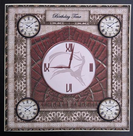 Male Card Birthday Time Art Deco by Linda Short
