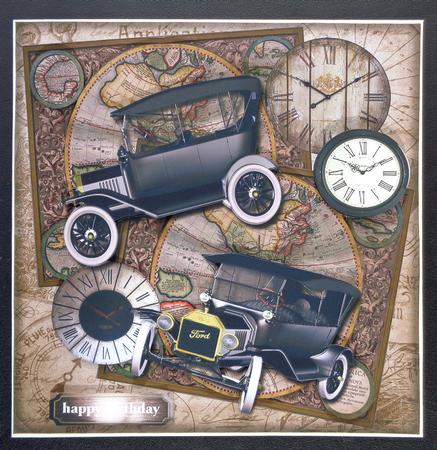 Male Card Vintage Ford by Linda Short