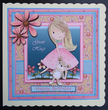 Mini Kit- Sweet Girlie Birthday Topper #2 by Linda Short