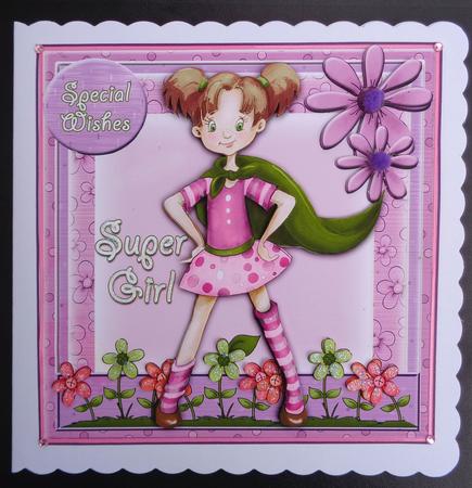 Mini Kit - Sweet Super Girl Birthday- 4,5,6yrs-#4 by Linda Short