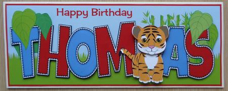 Cute Tiger Thomas Large Dl by Linda Short