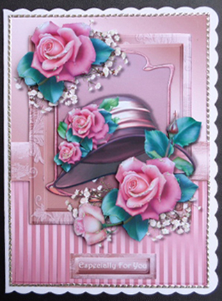 Mini Kit Vintage Hat & Roses by Linda Short
