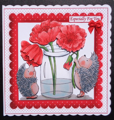 8x8 Hedgehog Flowers for You Mini Kit by Linda Short