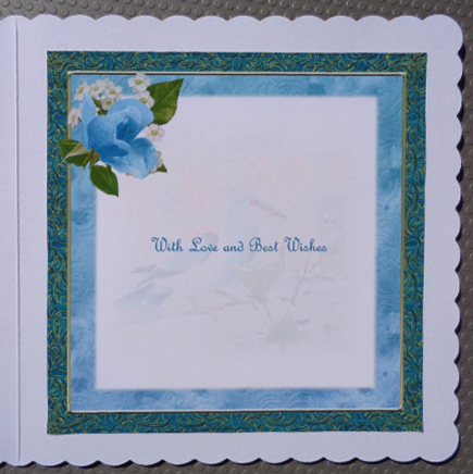 Beautiful Blue Bird Insert Panel by Linda Short