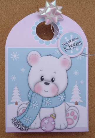 Polar Bear Kisses Large Gift Bag by Linda Short