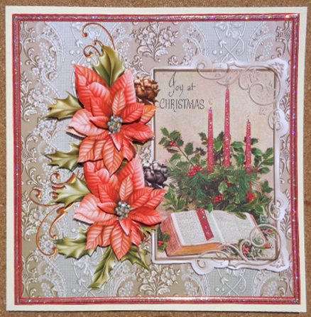 Story of Christmas and Poinsettias Card by Linda Short
