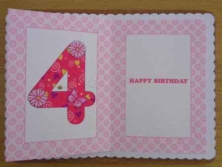 Four Today Girl Butterflies and Flowers A5 Insert by Linda Short
