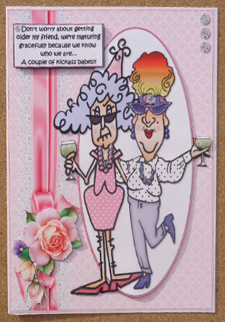 Stella and Edna Maturing Gracefully Quick Card by Linda Short