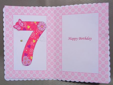 Seven Today Girl Butterflies and Flowers A5 Insert by Linda Short
