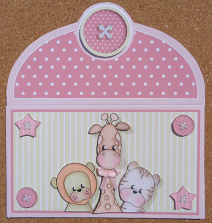 Pink Baby Animals Money Wallet by Linda Short