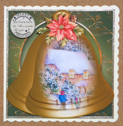 Christmas Bells - Snowy Cottage by Linda Short