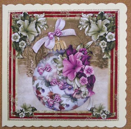 A Floral Christmas No 3 Mini Kit by Linda Short