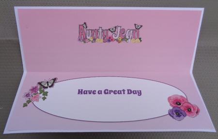 Flower Blossom Aunty Jean Large Dl Insert by Linda Short