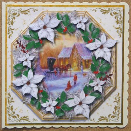 Lovely Octagonal , Home for Christmas by Linda Short