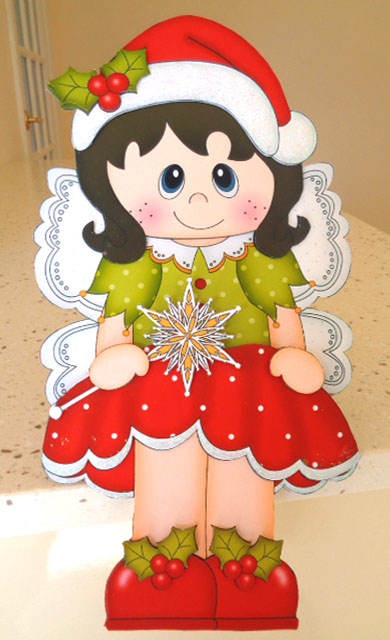 3D on the Shelf Card Kit - Little Christmas Fairy by Linda Short