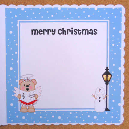 8 x 8 Christmas Angel Livvy Bear Insert by Linda Short