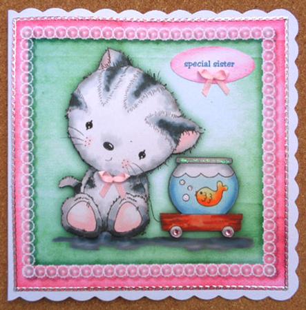 Kittys Little Friend -  by Linda Short