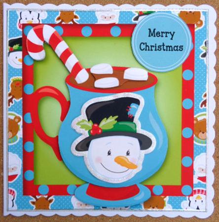 Christmas Hot Chocolate - Snowman by Linda Short